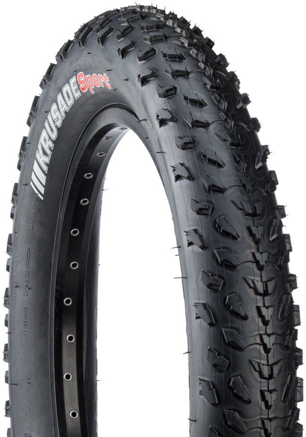 NEW Kenda Krusade Tire - 20"x 4.0, Clincher, Wire, Black, 60tpi