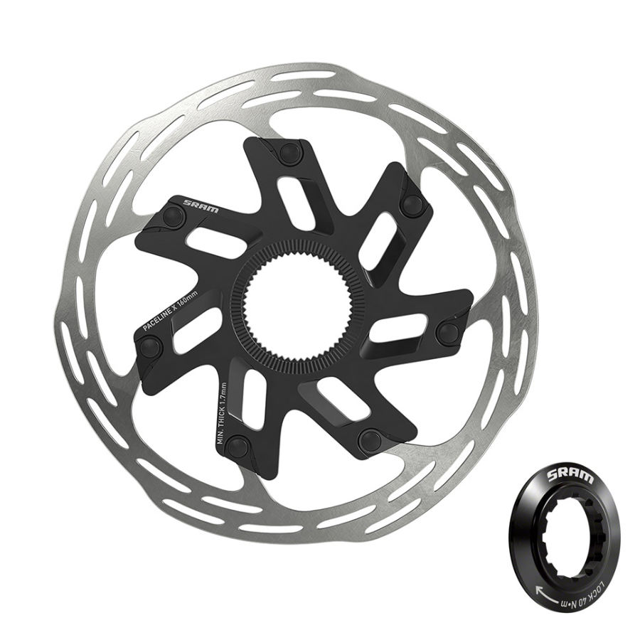 NEW SRAM Paceline X Disc Brake Rotor - Center Lock, Lockring Included - Around the Cycle