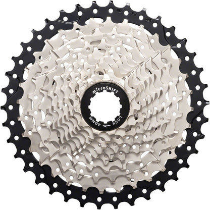 NEW microSHIFT Sword Cassette - 10 Speed, 11-38t, Full Steel Construction, Satin Nickel - Around the Cycle