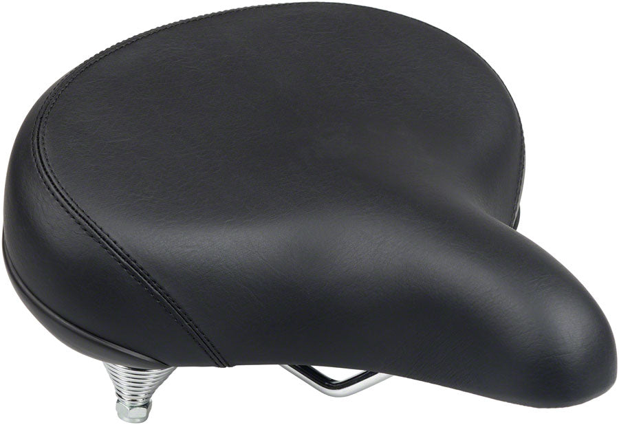 MSW Cruiser Saddle - Springs, Steel, Black - Around the Cycle