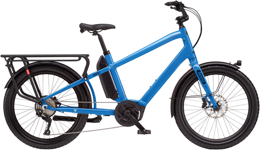 NEW Benno Boost E Class 3 Etility Ebike - Bosch Performance Line Speed 500Wh Step-Over Machine Blue One Size - Around the Cycle