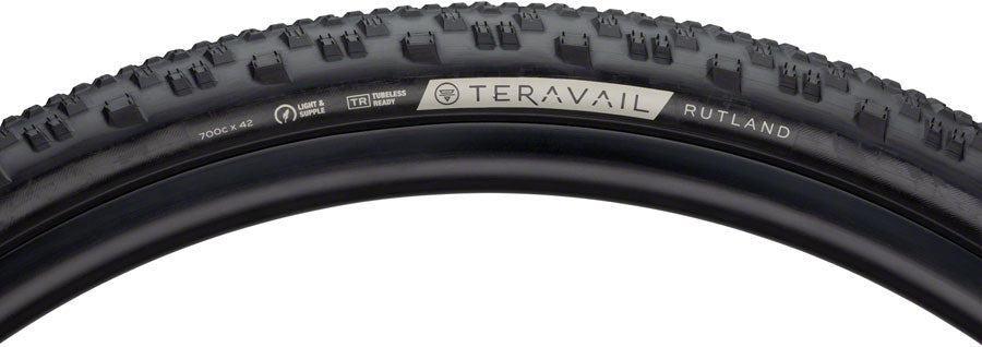 NEW Teravail Rutland Tire - 700 x 42, Tubeless, Folding, Black, Light and Supple - Around the Cycle