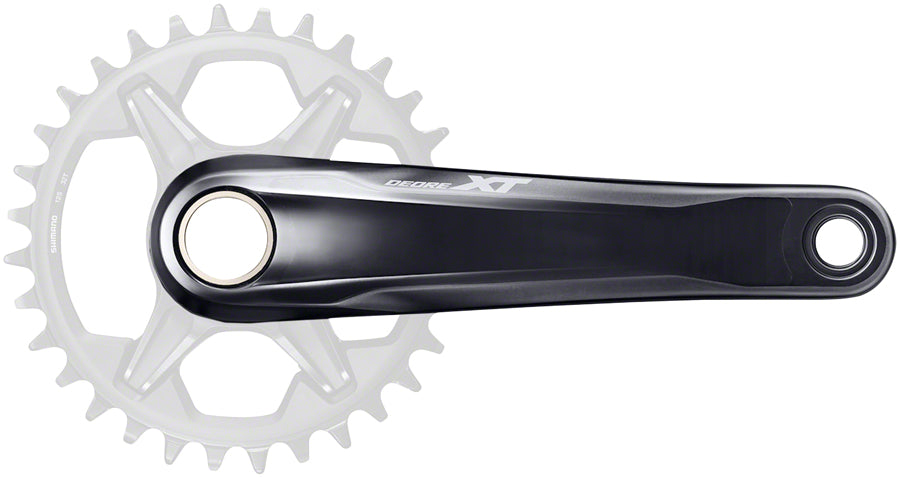 NEW Shimano Deore XT FC-M8100-1 Crankset - 170mm, 12-Speed, 1x, Direct Mount, Hollowtech II Spindle Interface, Black - Around the Cycle