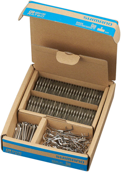 NEW Shimano D03S-RX Disc Brake Pads and Springs - Resin Compound, Stainless Steel Backplate, Box/25 pair - Around the Cycle