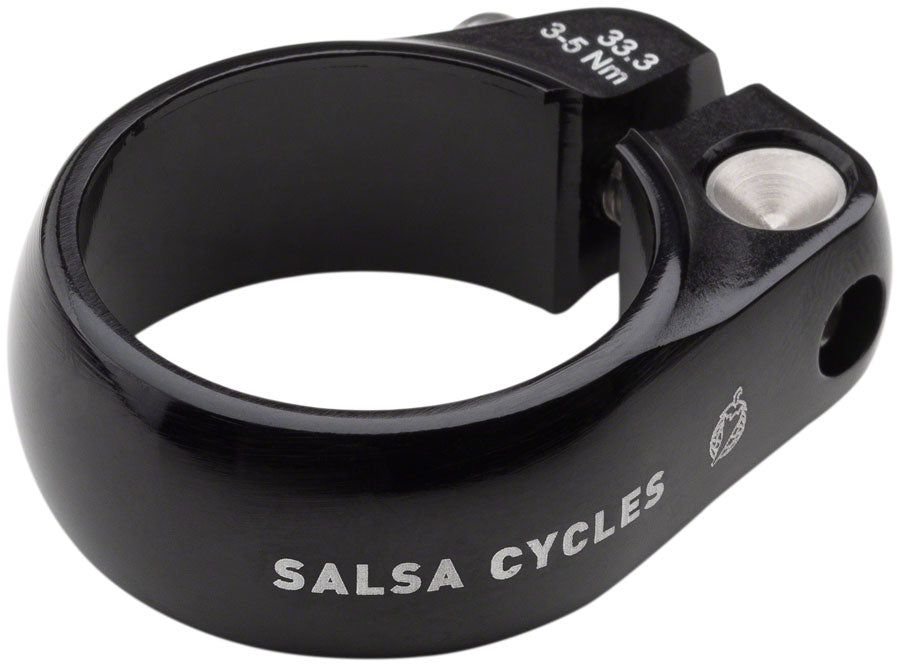 NEW Salsa Lip-Lock Seatpost Clamp - 33.3mm, Bolt-On, Black - Around the Cycle