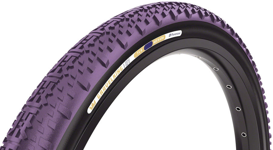 NEW Panaracer GravelKing X1 Tire - 700 x 45, Tubeless, Folding, Purple/Black