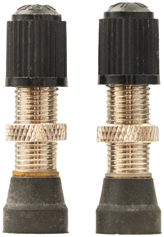 NEW Stan's Tubeless Universal Valve Stems - Brass, Regular, Schrader, Pair - Around the Cycle