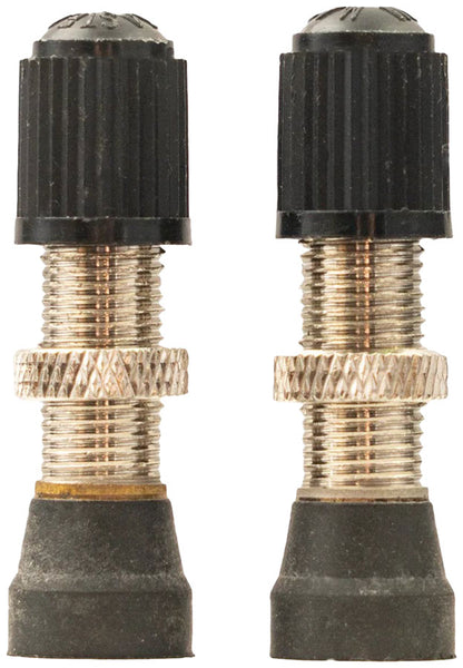 NEW Stan's Tubeless Universal Valve Stems - Brass, Regular, Schrader, Pair - Around the Cycle