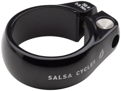 NEW Salsa Lip-Lock Seatpost Clamp - 35.4mm, Bolt-On, Black - Around the Cycle