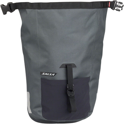 NEW Salsa EXP Series Agave Pannier - 12.5L, Roll-Top, Gray, Each - Around the Cycle