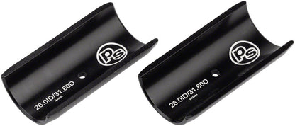 NEW Problem Solvers Handlebar Shim - 26.0 to 31.8mm, 60mm Length, Black