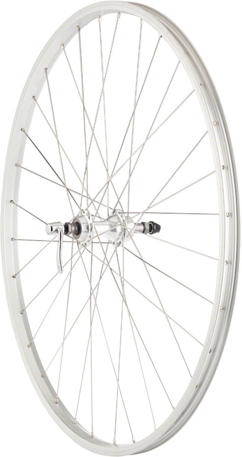 NEW Quality Wheels Value Single Wall Series Rear Wheel - 700, QR x 130mm, Rim Brake, Freewheel, Silver, Clincher - Around the Cycle