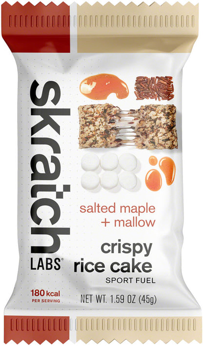 NEW Skratch Labs Crispy Rice Cake - Salted Maple and Mallow, Pack of 8 - Around the Cycle