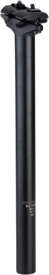 NEW MSW Two-Bolt Seatpost 27.2 x 350 Matte Black - Around the Cycle