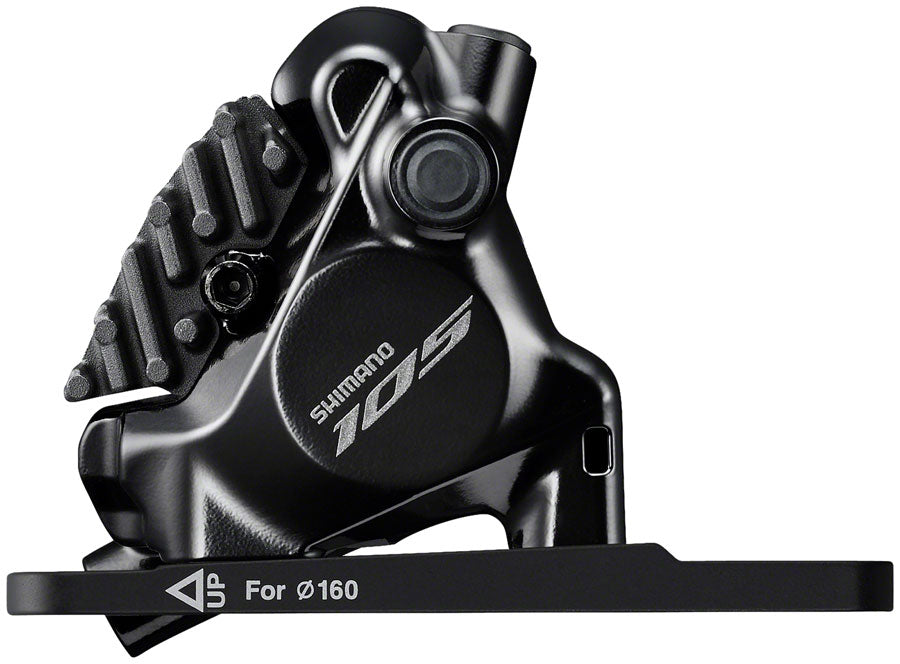 NEW Shimano 105 ST-R7170-LE Di2 Shift/Brake Lever with BR-R7170 Hydraulic Disc Brake Caliper - Front, 2x, Flat Mount with Fork Adaptor, Black