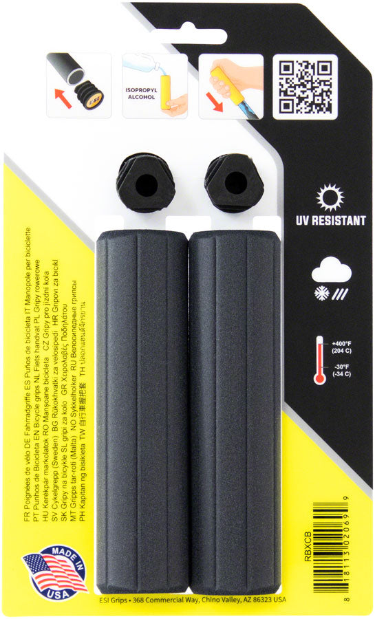 NEW ESI Ribbed Extra Chunky Grips - Black - Around the Cycle