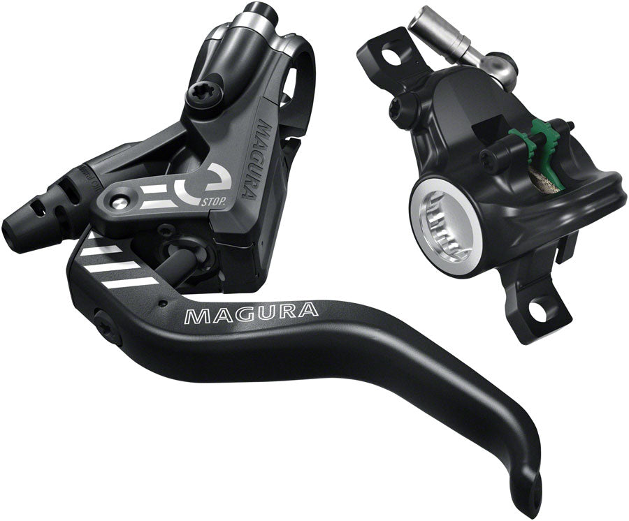 NEW Magura MT4 eSTOP Disc Brake and Lever - Front or Rear, Hydraulic, Post Mount, Black