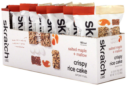 NEW Skratch Labs Crispy Rice Cake - Salted Maple and Mallow, Pack of 8 - Around the Cycle