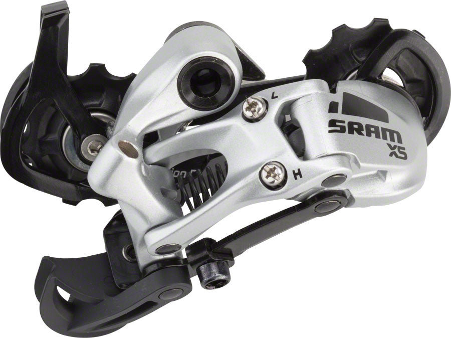 SRAM X5 Rear Derailleur - 9 Speed, Medium Cage, Silver - Around the Cycle