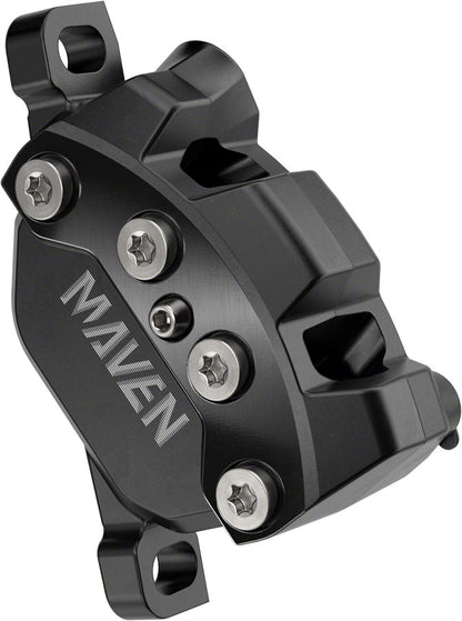 NEW SRAM Maven Silver Disc Brake and Lever - Front, Post Mount, 4-Piston, Aluminum Lever, SS Hardware, Black, A1 - Around the Cycle