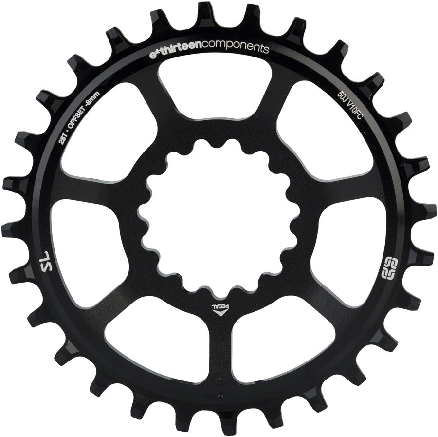 NEW e*thirteen Direct Mount SL Guide Ring, 8/9/10/11/12 speed, 28t Narrow Wide, Black
