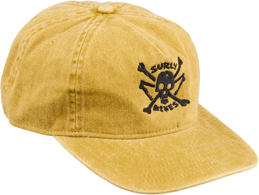 NEW Surly Skullet Strap Back Hat - Mustard, One Size - Around the Cycle