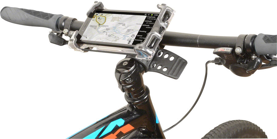 NEW Delta Hefty Holder Plus Smartphone Bike Mount - Clear Gray