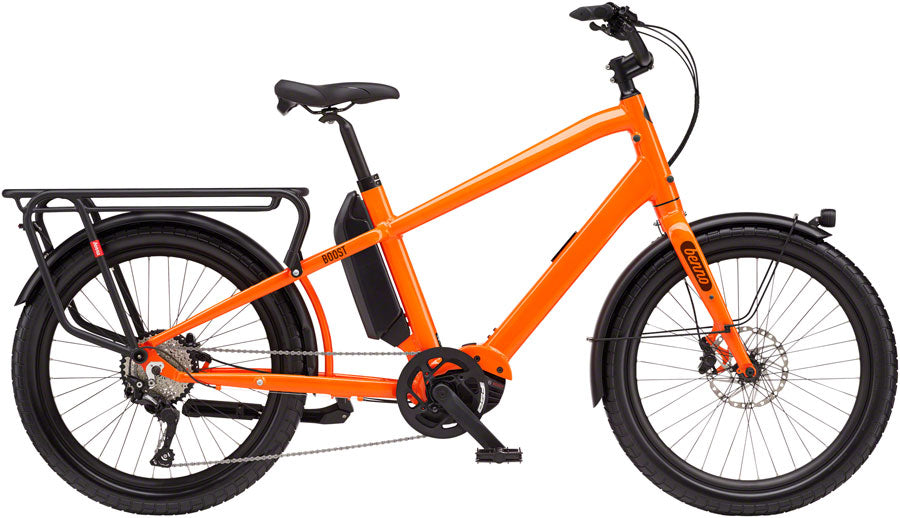 NEW Benno Boost E Class 3 Etility Ebike - Bosch Performance Line Speed 500Wh Step-Over Neon Orange One Size - Around the Cycle