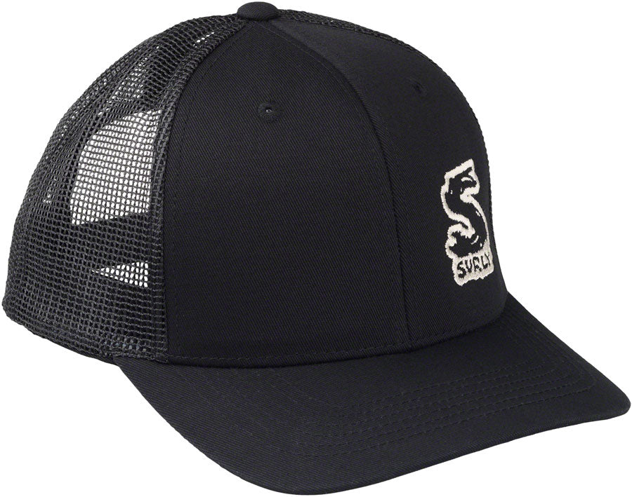 NEW Surly Logo Snap Back Hat - Black, One Size - Around the Cycle