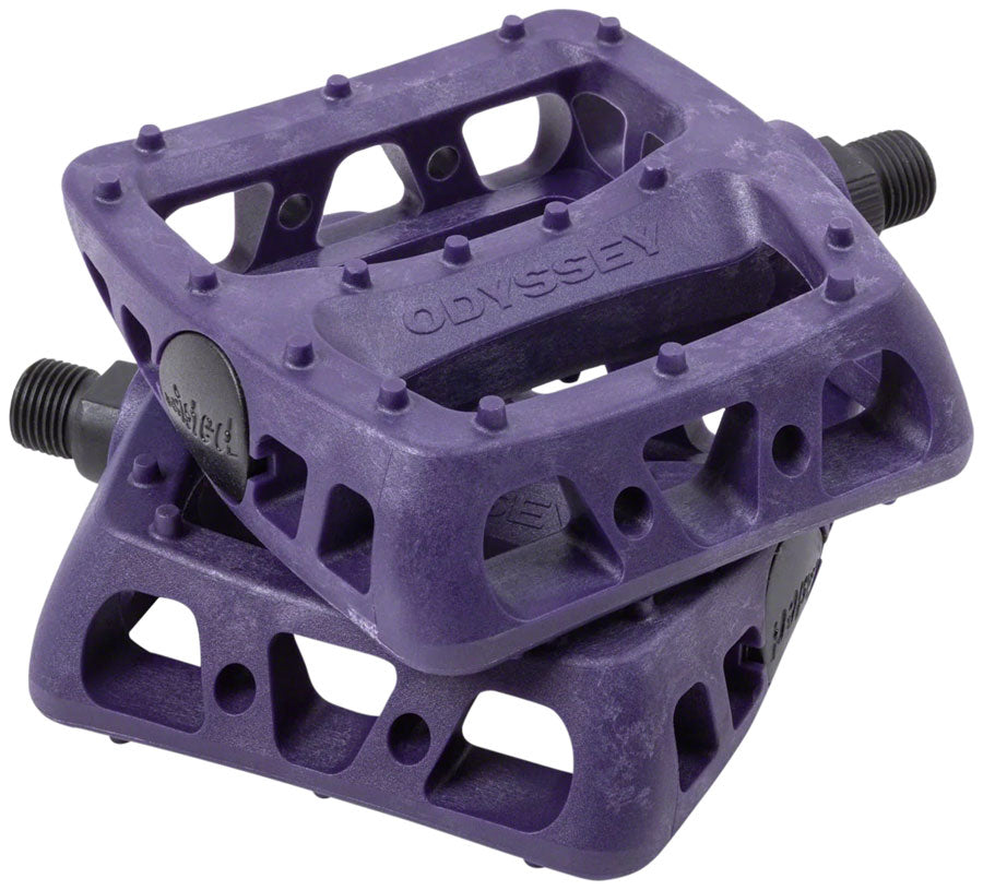 NEW Odyssey Twisted PC Pedals - Platform, Composite/Plastic, 9/16", Midnight Purple