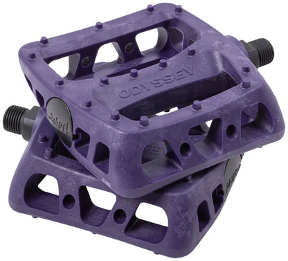 NEW Odyssey Twisted PC Pedals - Platform, Composite/Plastic, 9/16", Midnight Purple