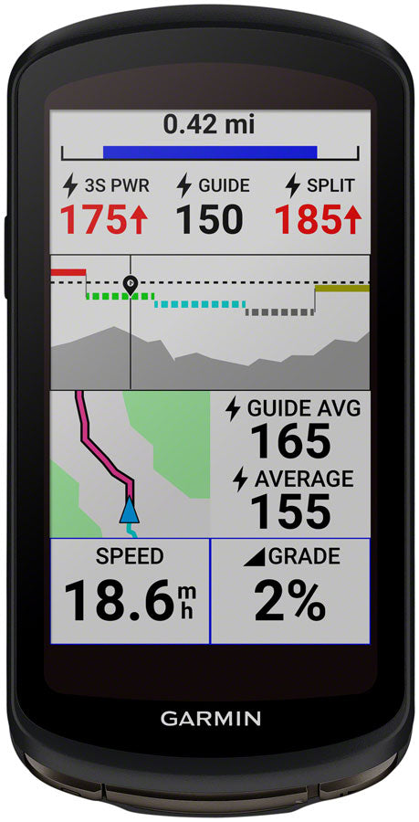 NEW Garmin Edge 1040 Solar Bike Computer - GPS, Wireless, Black