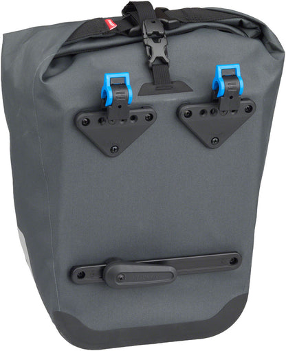 NEW Salsa EXP Series Agave Pannier - 12.5L, Roll-Top, Gray, Each - Around the Cycle
