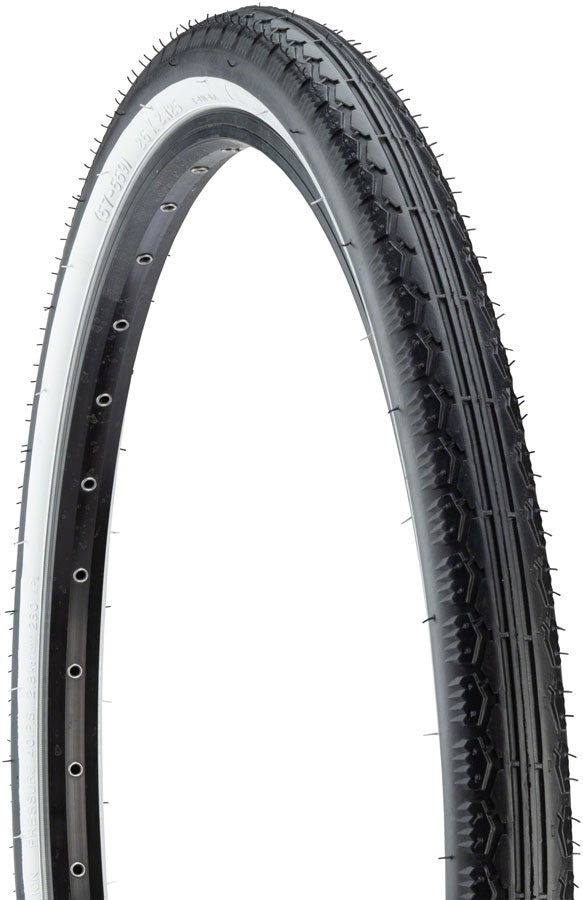 NEW Kenda Cruiser K130 Tire - 26 x 2.125, Clincher, Wire, Black/White, 22tpi