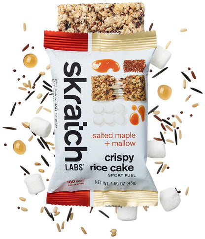 NEW Skratch Labs Crispy Rice Cake - Salted Maple and Mallow, Pack of 8 - Around the Cycle