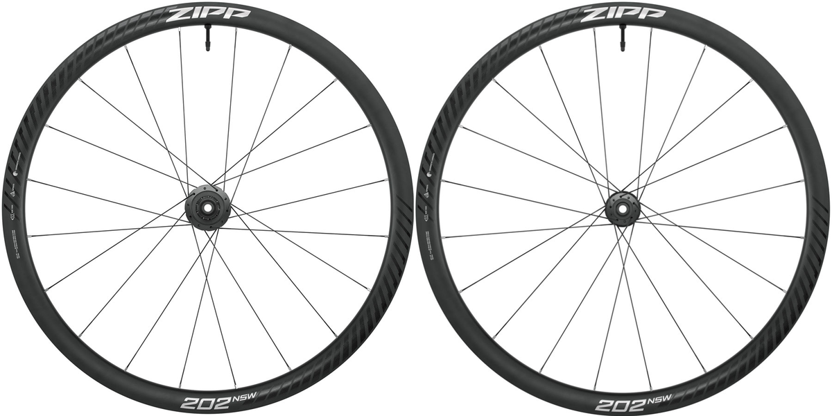 NEW Zipp 202 NSW Wheelset - 700, 12 x 100/142mm, Center-Lock, Tubeless, Carbon, 20H, A1