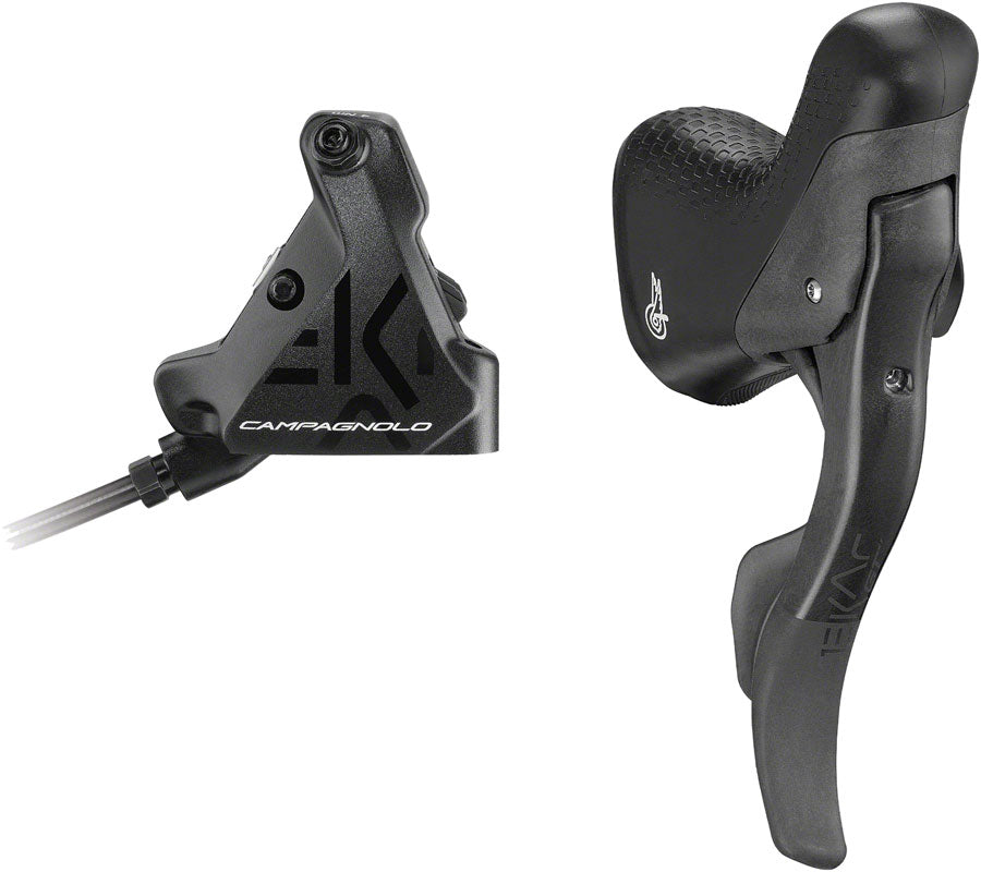 NEW Campagnolo EKAR GT Ergopower Shift/Brake Lever and Disc Brake Caliper - Right/Rear, 13-Speed, 140mm Flat Mount Hydraulic Caliper, Black - Around the Cycle