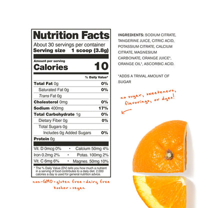 NEW Skratch Labs Everday Drink Mix - Tangerine Orange, 30-Serving Resealable Bag