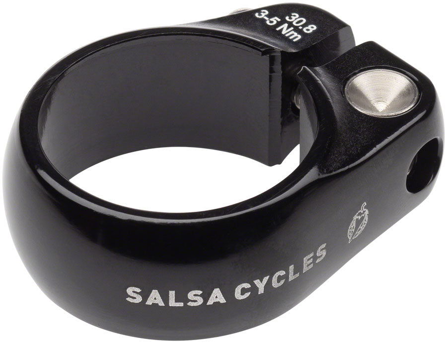 NEW Salsa Lip-Lock Seatpost Clamp - 30.8mm, Bolt-On, Black - Around the Cycle