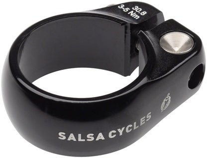 NEW Salsa Lip-Lock Seatpost Clamp - 30.8mm, Bolt-On, Black - Around the Cycle