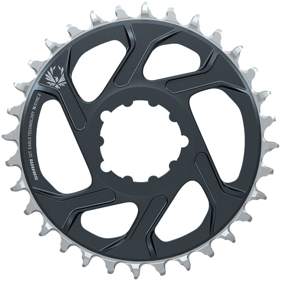 NEW SRAM Eagle X-SYNC 2 Direct Mount Chainring - 32t, Direct Mount, 3mm Offset, For Boost, Lunar/Polar Grey - Around the Cycle