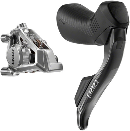 NEW SRAM RED eTap AXS HRD Shift/Brake Lever and Hydraulic Disc Caliper - Right/Rear, Flat Mount 20mm Offset, 1800mm Hose, Black, E1 - Around the Cycle