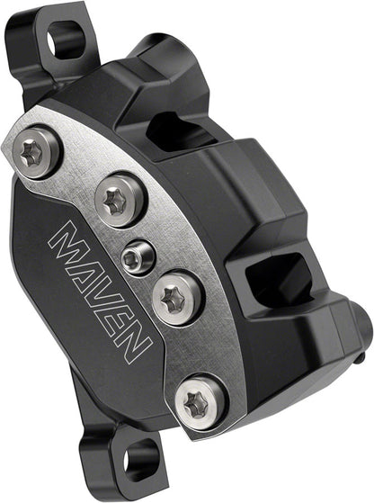 NEW SRAM Maven Ultimate Stealth Disc Brake and Lever - Front, Post Mount, 4-Piston, Carbon Lever, Titanium Hardware, Black/Silver, A1 - Around the Cycle