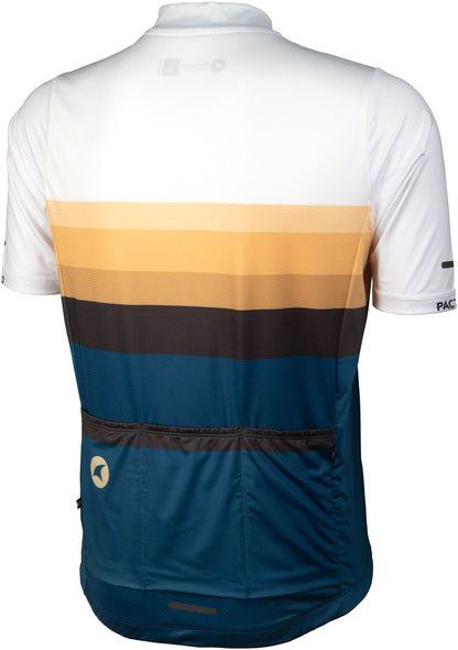 NEW Salsa Latitude Men's Jersey - White, Navy Blue, Black , w/ Stripes, 2X-Large - Around the Cycle