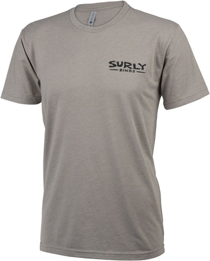 NEW Surly The Ultimate Frisbee Men's T-Shirt - Grey 2X-Large - Around the Cycle