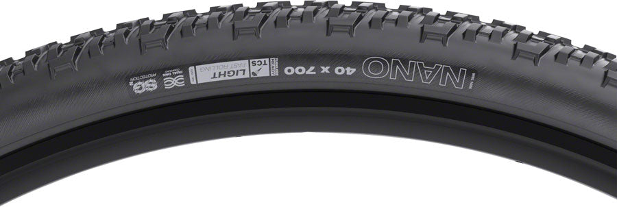 NEW WTB Nano Tire - 700 x 40, TCS Tubeless, Folding, Black, Light, Fast Rolling, SG2