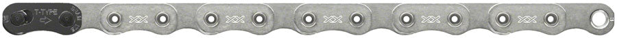 NEW SRAM XX Eagle T-Type Flattop Chain - 12-Speed, 126 Links, Hollow Pin, Includes PowerLock Connector, PVD Coated, Silver - Around the Cycle