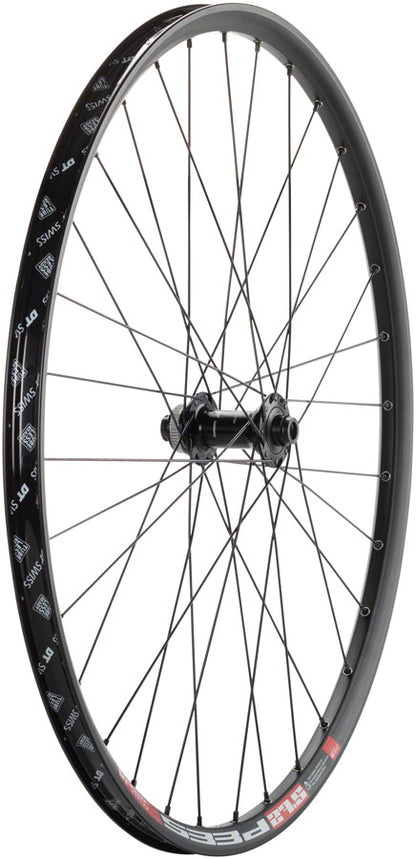 NEW Quality Wheels 105/DT 533d Front Wheel - 27.5", 12 x 100mm, Center-Lock, Black - Around the Cycle