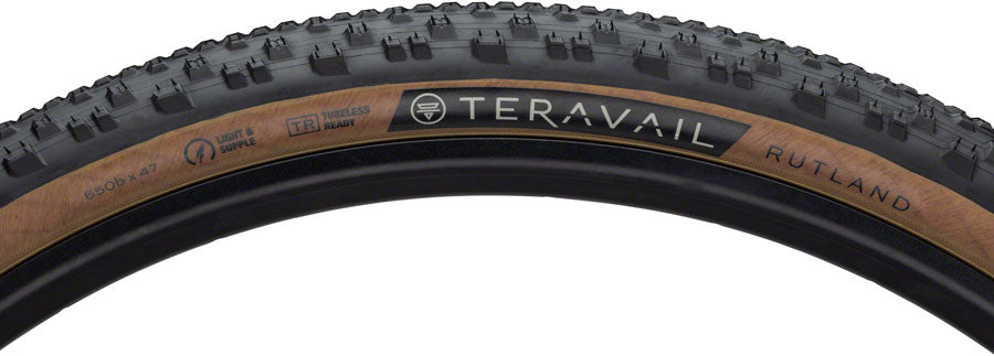 NEW Teravail Rutland Tire - 650b x 47, Tubeless, Folding, Tan, Light and Supple