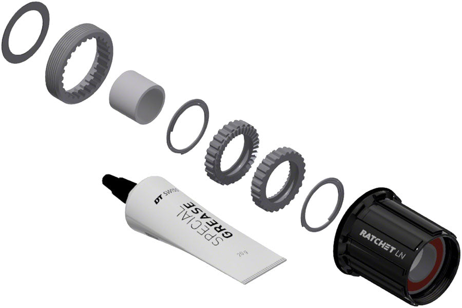 NEW DT Swiss Ratchet LN Freehub Body Upgrade Kit - Shimano HG 11 MTN, Standard, Aluminum, Sealed Bearing, 36T - Around the Cycle